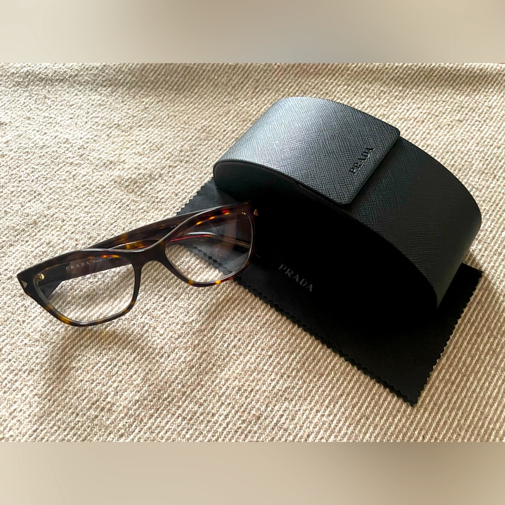 PRADA Havana Eyeglasses VPR 27S | Tortoiseshell